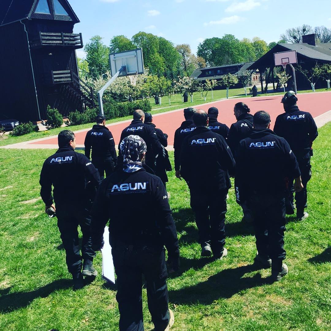A team walking in formation across the training ground